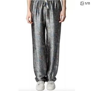 Zadig & Voltaire Women's Gray Patterned Pants